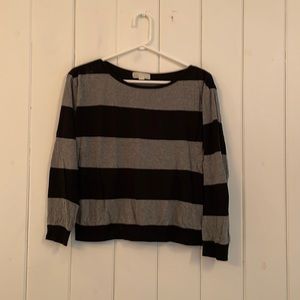 Forever 21 top. Striped black and grey. Size S